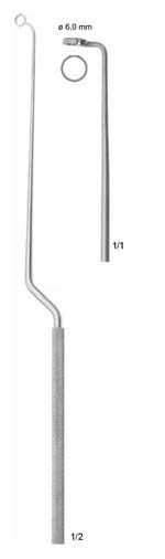 TİTANYUM HARDY KÜRET 90° Ø 6,0MM SOL 28CM